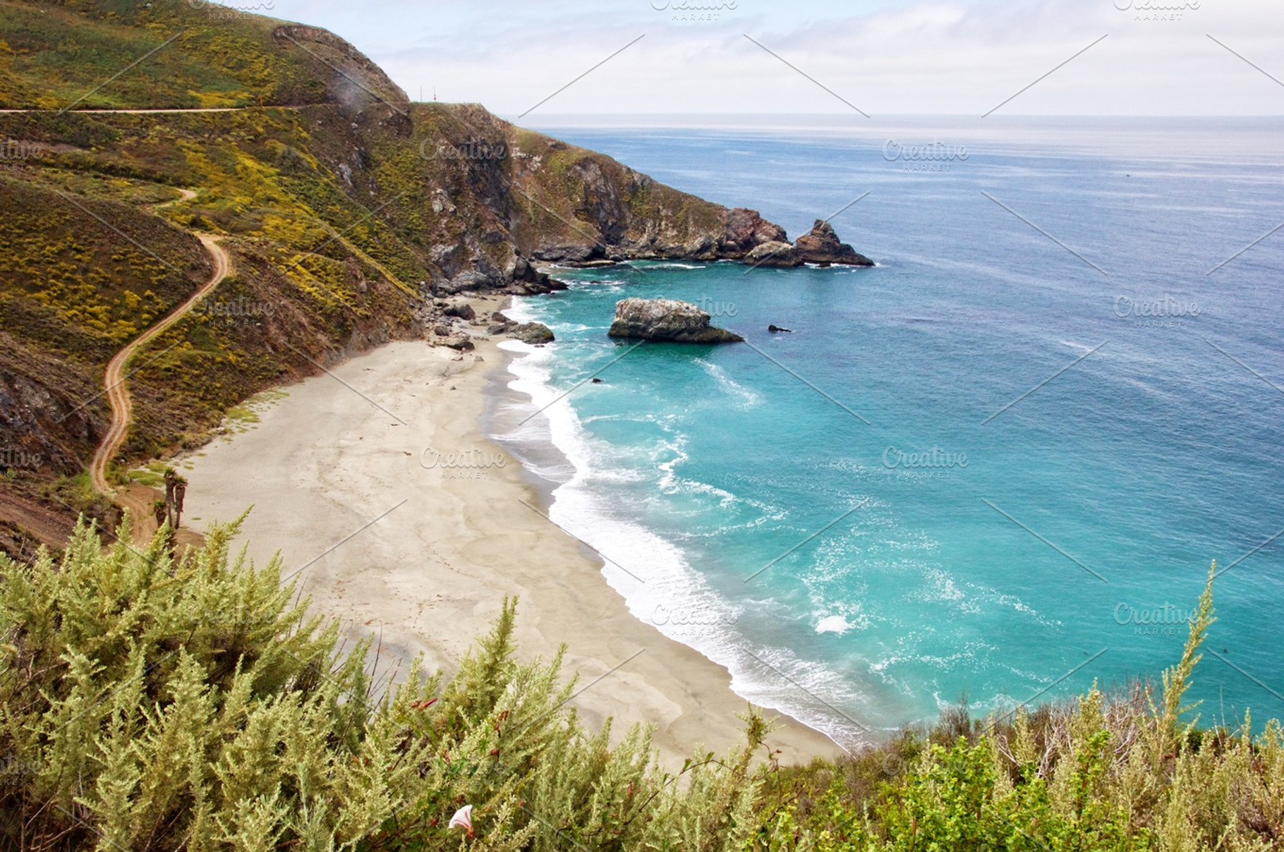 Pacific Coast Highway Beach, a Nature Photo by Crux Creative