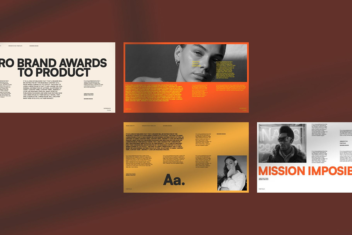 Michael - Brand Portfolio PowerPoint, a Presentation Template by Creatorism (Photo 7 of 9)