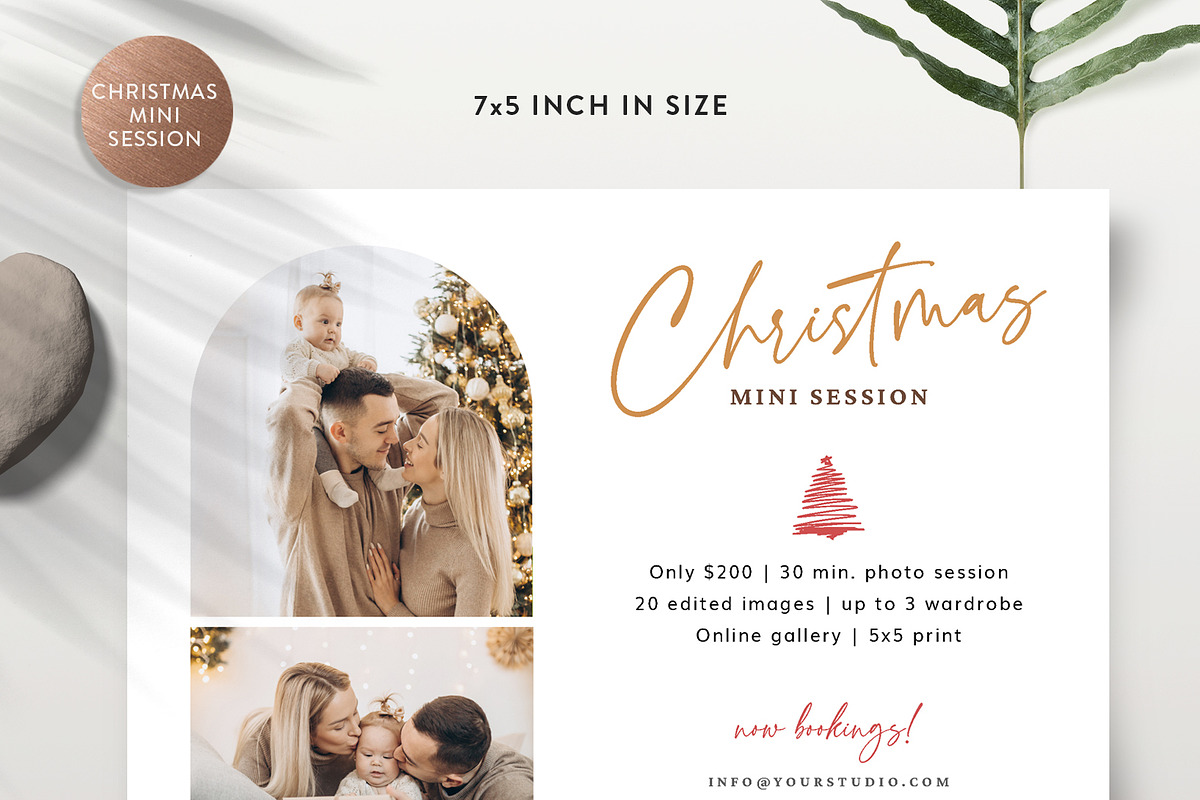 Christmas Mini Session Flyer MS083, a Flyer Template by Bellenity Design (Photo 2 of 2)