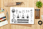 Tribal - Hand Drawn design elements, an Illustration by DigitalCloud (Thumbnail 3 of 5)