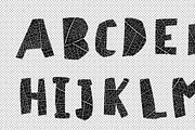 Leaf cut font. Cut-out shape, a Font by pashabo (Thumbnail 2 of 5)