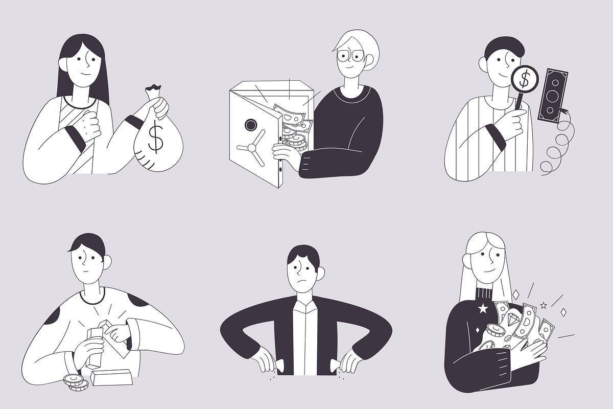 Neoly Finance Illustrations, a Finance Illustration by Welovegraphics (Photo 8 of 8)