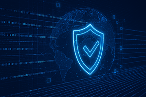Cyber Security Concept With Shield, a Technology Photo by Design_Planet