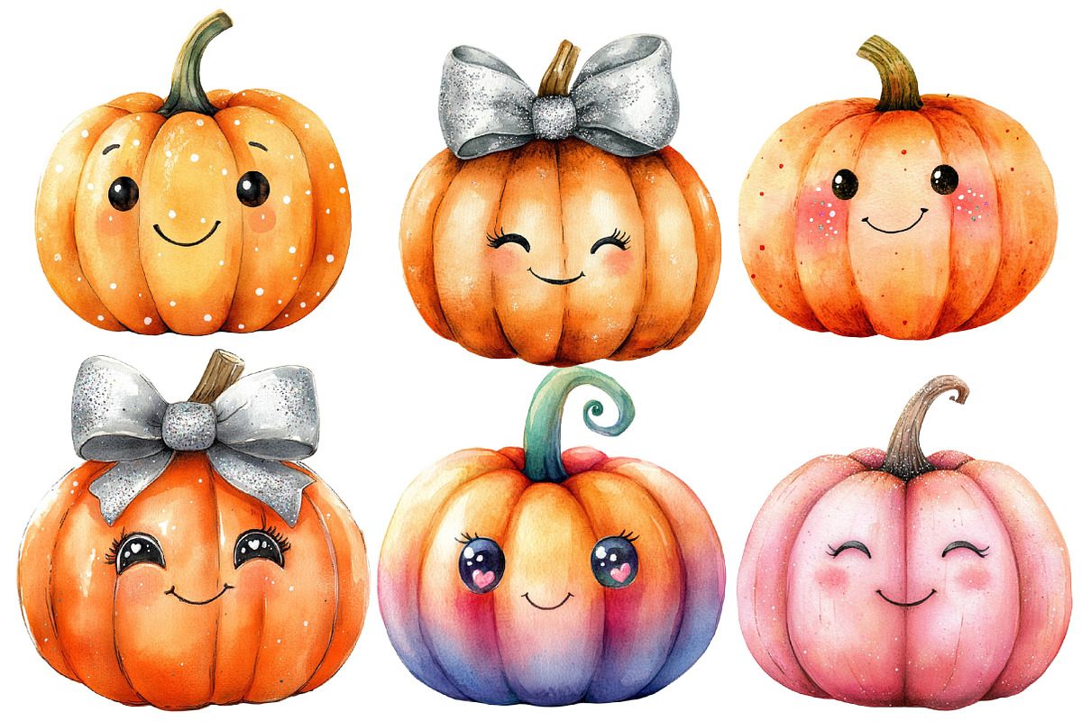 Kawaii  Pumpkin Sublimation, an Illustration by Designworld (Photo 2 of 6)