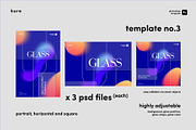 Glass Morphism Template, a Texture Graphic by kuro (Thumbnail 6 of 6)