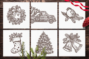 Hand Drawn Christmas Elements, a Decorative Illustration by alexrockheart (Thumbnail 9 of 9)