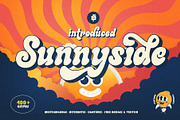 Sunnyside Groovy Font + Extras, a Script Font by Fortunes Co (Thumbnail 2 of 14)
