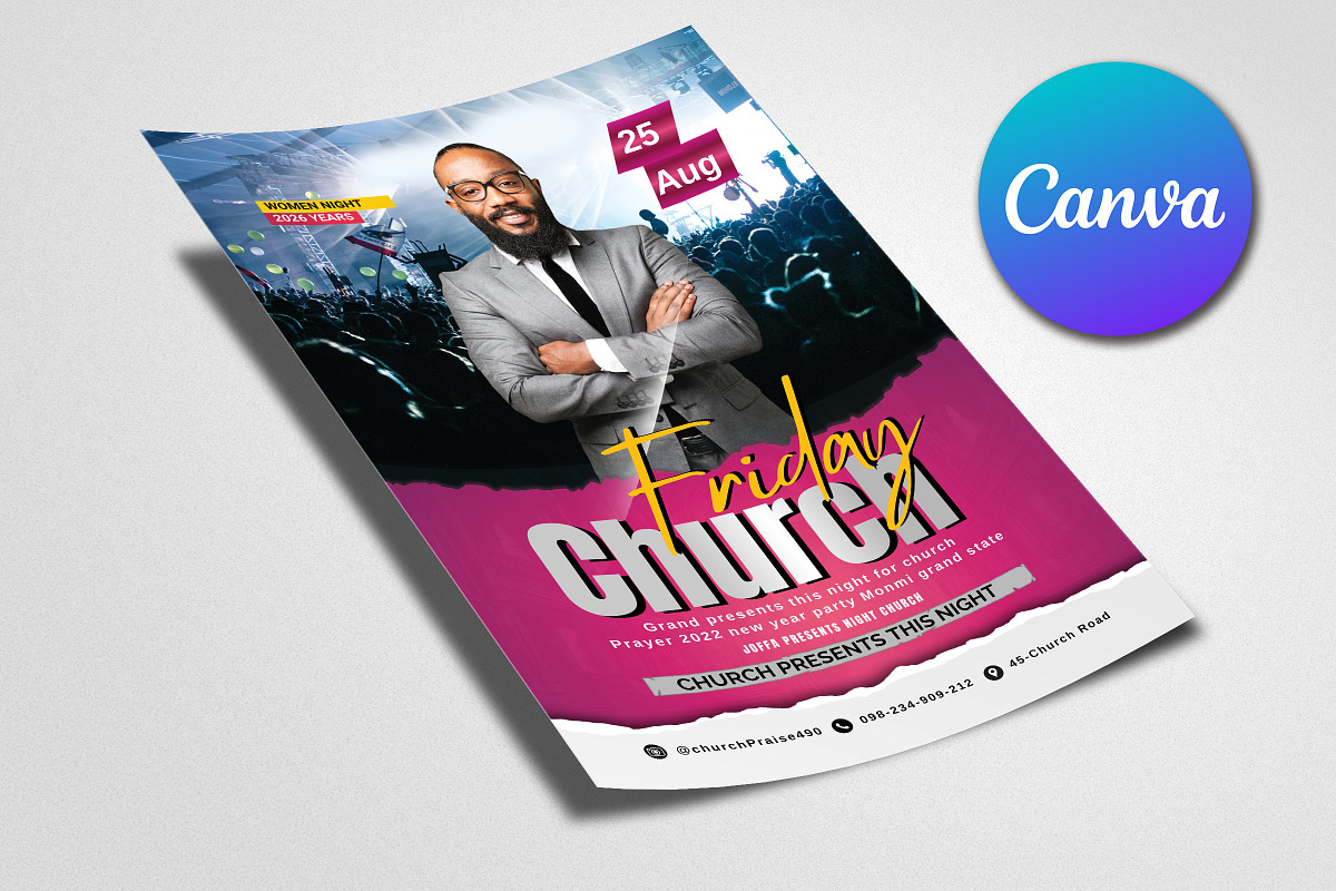 Good Friday Church Service Flyer, a Flyer Template by Psd Templates (Photo 2 of 2)