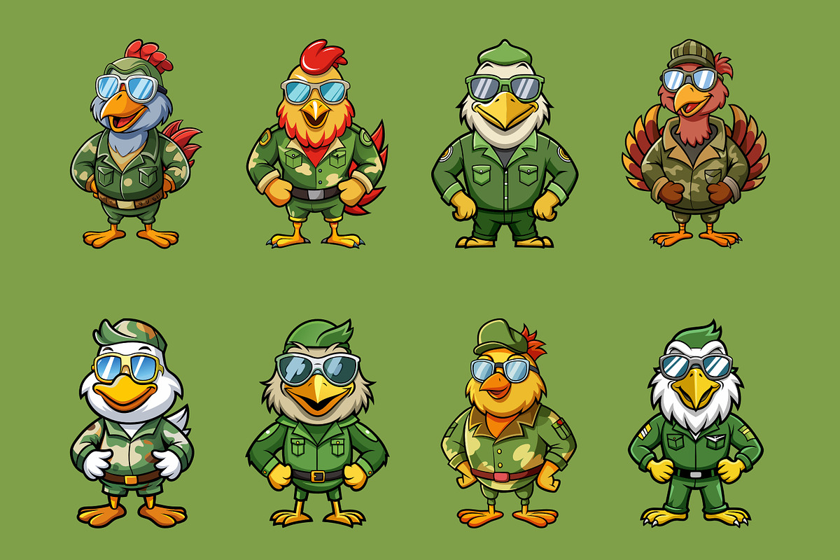 Bird Mascot With Soldier Costume, an Illustration by Riswan Ratta (Photo 3 of 4)