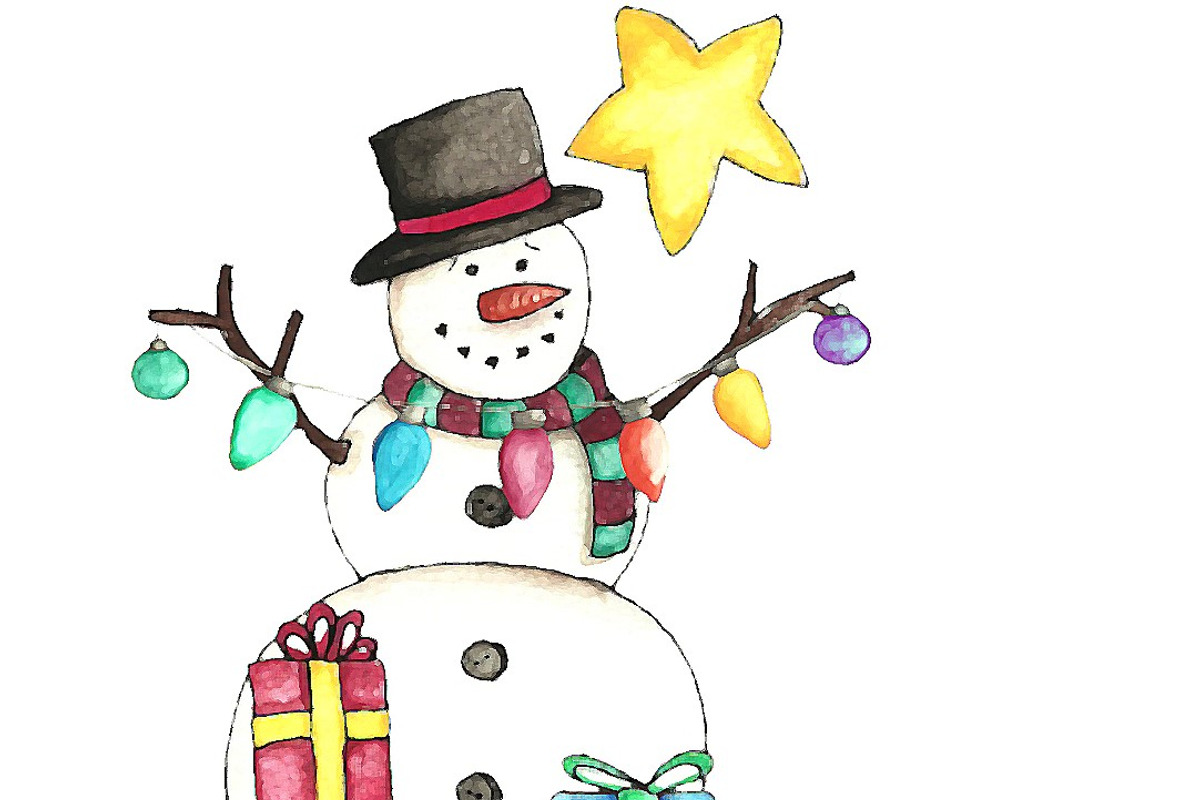 Hand Painted Holiday Collection, a Seasonal Illustration by Creatively Happy Studio (Photo 5 of 5)