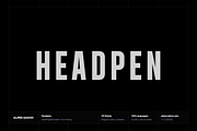 Headpen Cyrillic & Greek Typeface, a Sans Serif Font by alpercakici (Thumbnail 1 of 15)