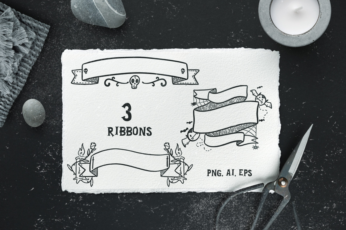 Halloween BUNDLE + 150 ELEMENTS!, an Illustration by Andrea De Oliveira (Photo 10 of 12)
