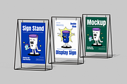 Sign Stand Mockup, an Advertising Mockup by Permadi Creative (Thumbnail 3 of 5)