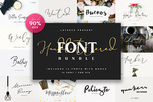 Handlettered Font Bundle