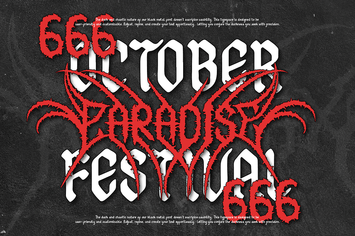 Regolax | Black Metal Font, a Blackletter Font by Denustudios (Photo 5 of 12)