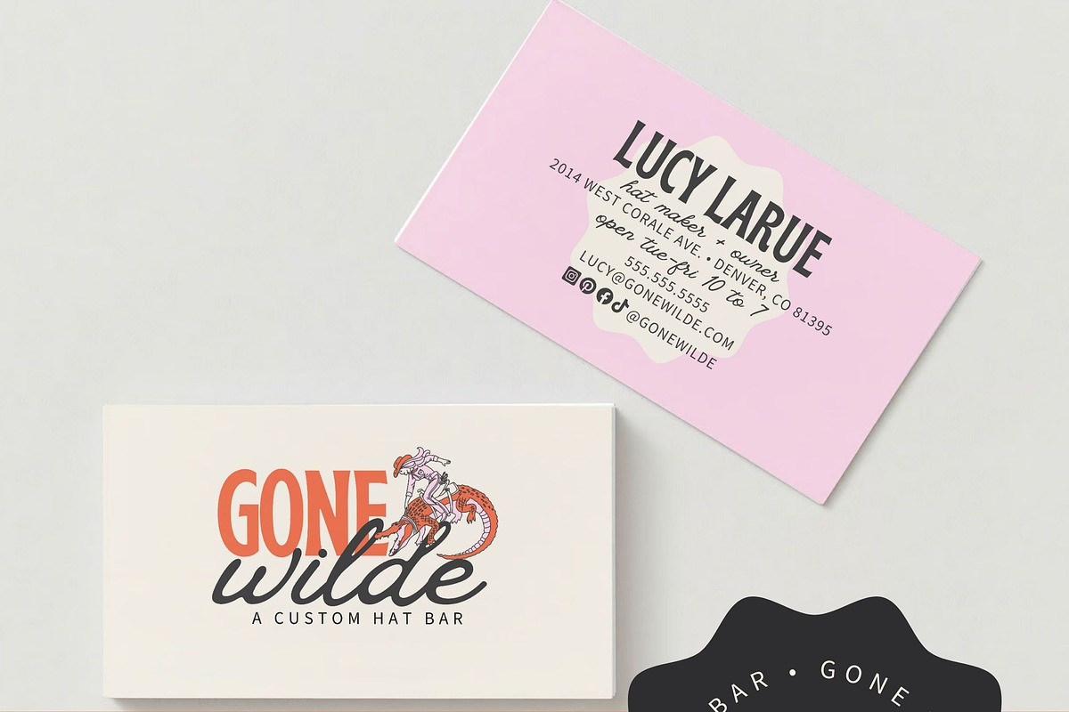 DIY Logo Canva - Gone Wilde, a Branding & Logo Template by Hello Holly Studio (Photo 4 of 8)