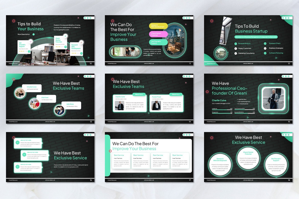Greani - Corporate Powerpoint, a Presentation Template by Dhabee (Photo 6 of 7)