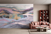 Wallpaper Soft Sunset Landscape, a Wallpaper Graphic by apollinariia_shop (Thumbnail 8 of 9)