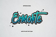 Ermonte - Paintbrush Font, a Script Font by Artnivora.Std (Thumbnail 1 of 4)
