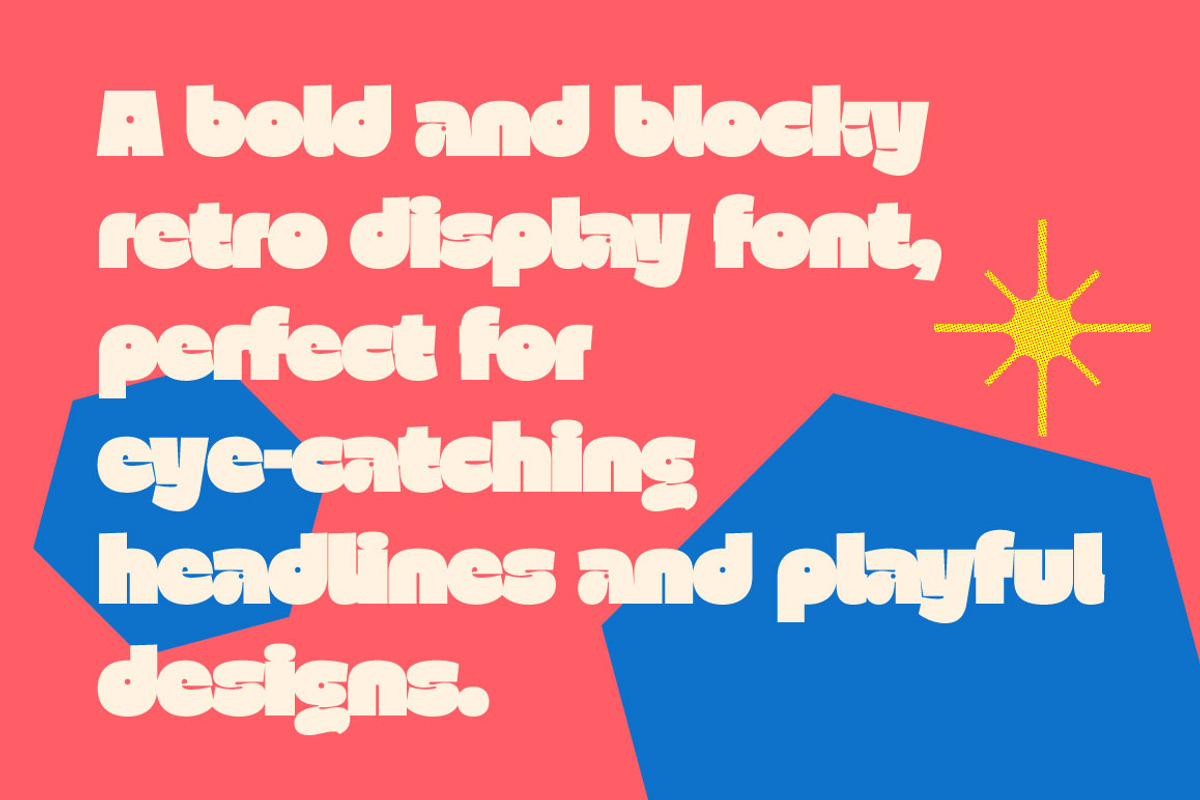 Clamingo – Bold Retro Display Font, a Sans Serif Font by SNI Typeworks (Photo 2 of 10)