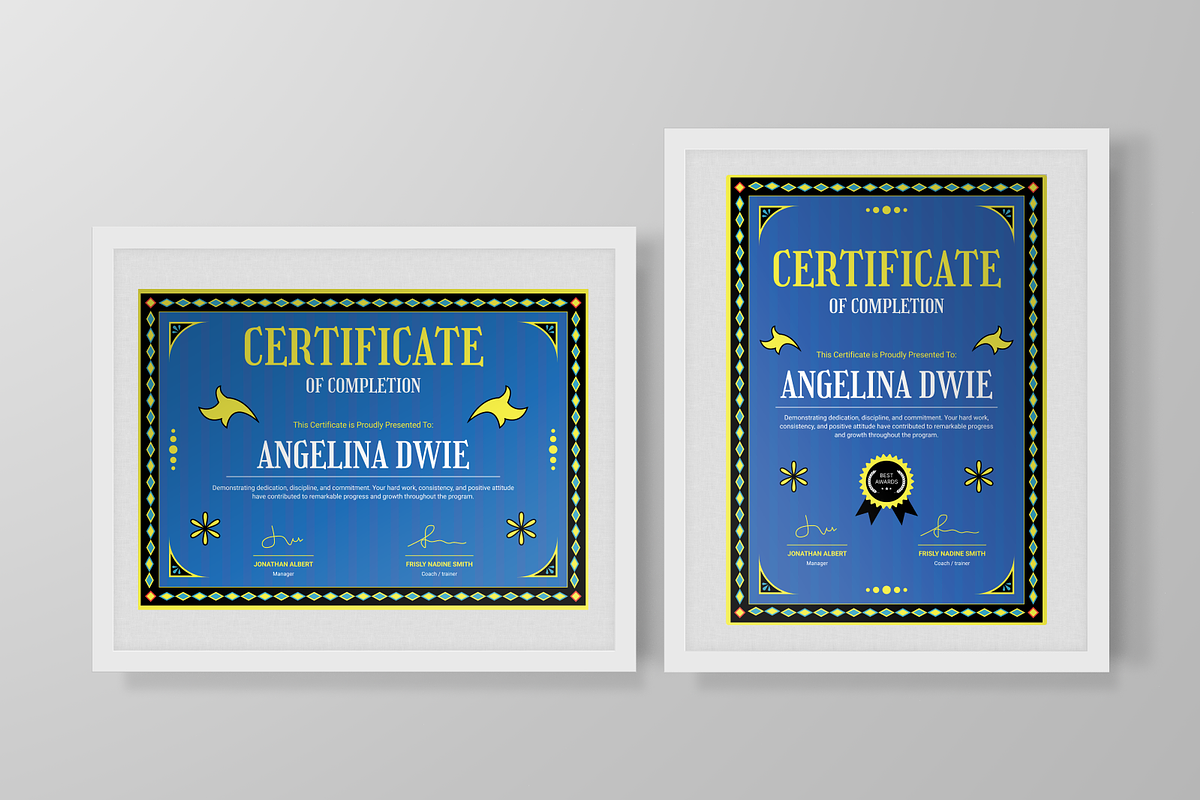 Completion Certificate, a Print Template by Annora Studio (Photo 3 of 6)