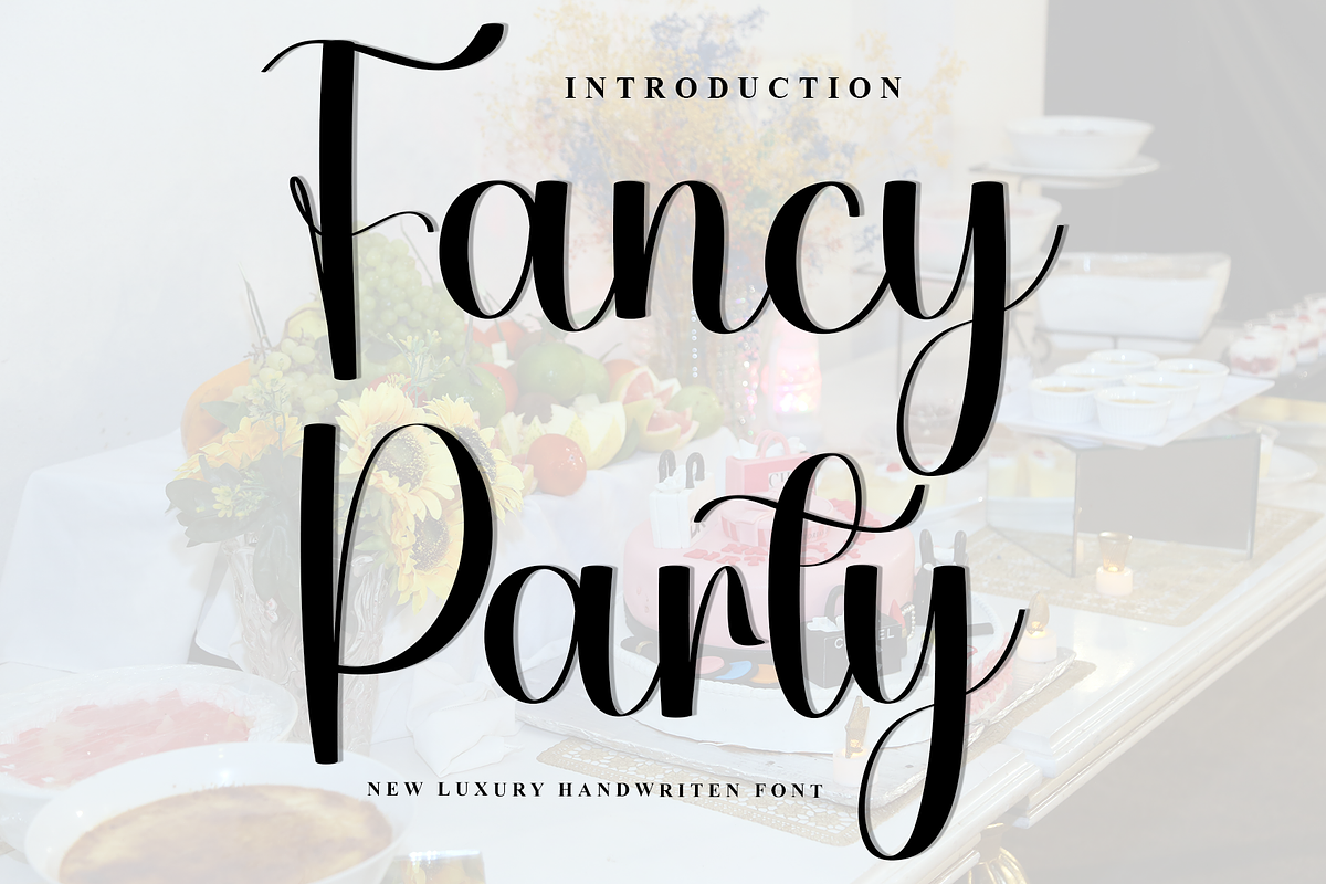 Fancy Party, a Handwritten Font by InermediaSTUDIO (Photo 1 of 8)
