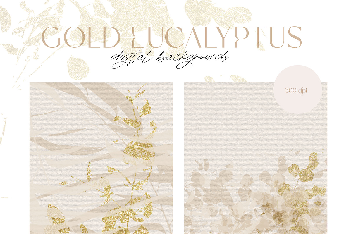 Gold Eucalyptus fine art collection, a Texture Graphic by Anna Sokol (Photo 12 of 12)