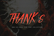 Death Rattle | Brush Horror Display, a Handwritten Font by Denustudios (Thumbnail 14 of 14)