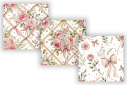 Coquette Bow Floral Digital Paper, a Pattern Graphic by FloridPrintables (Thumbnail 4 of 9)