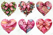 Watercolor Valentine Heart Clipart, an Illustration by Creative Art (Thumbnail 8 of 9)