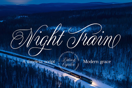Night Train Script — Elegant Font