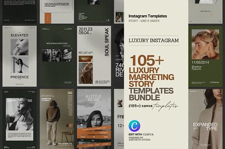 Instagram Social Media Pack, a Social Media Template by The Aesthetic Studio