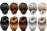 Natural hair clipart, an Illustration by Elenbushe (Thumbnail 7 of 19)