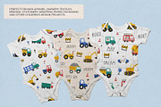 Kids Cars Clipart & Map Creator, a Transportation Illustration by Irina Ostapenko (Thumbnail 11 of 14)