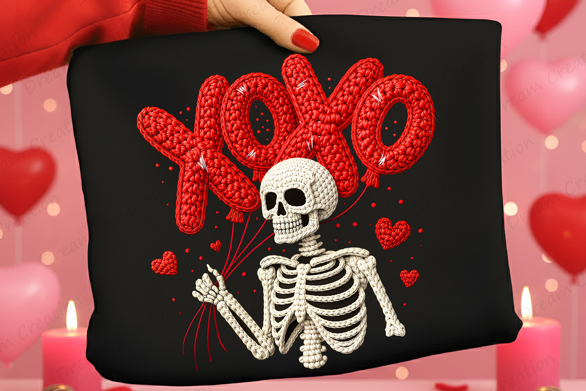Valentines Skeleton Png, Xoxo Png, an Illustration by Dream Creation (Photo 2 of 4)