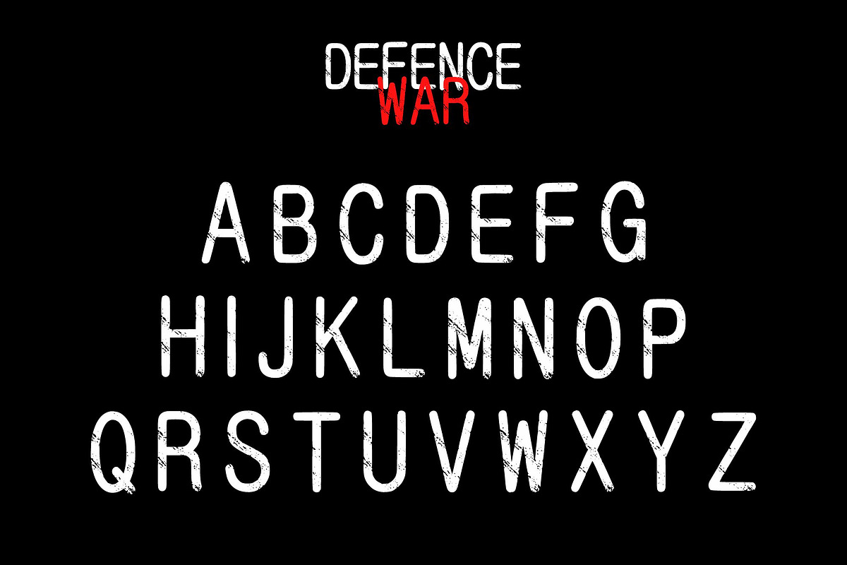 Defence War, a Font by Limited.studio (Photo 4 of 6)