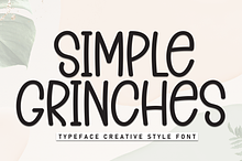 Simple Grinches | Script Font