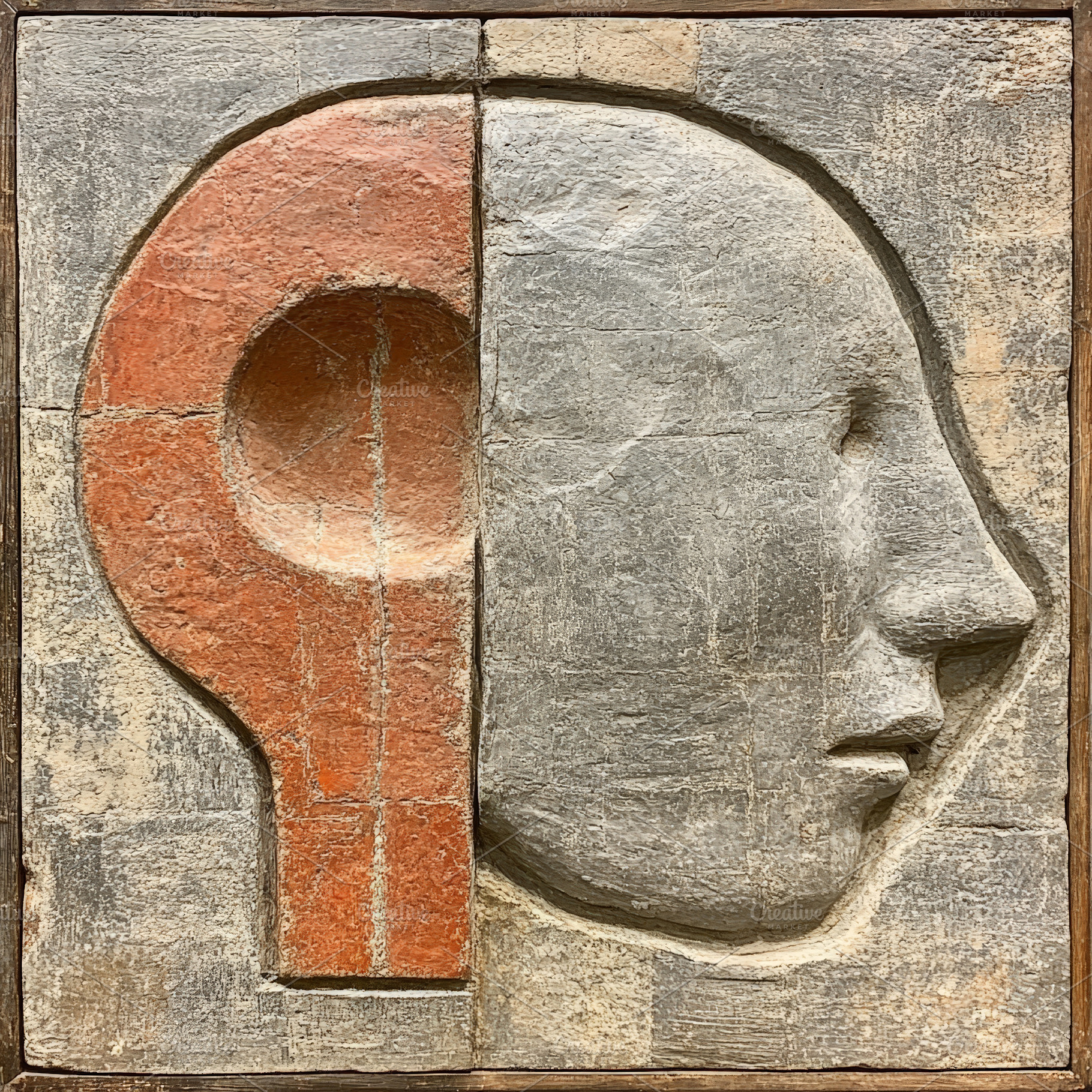 Abstract Stone Relief, an Abstract Photo by Hamza067