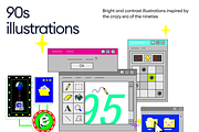 90s Illustrations, a Templates & Theme by Craftwork (Thumbnail 2 of 7)