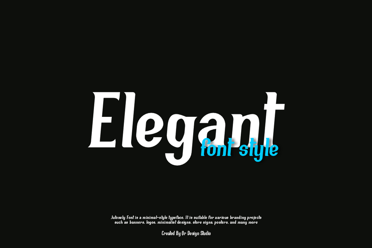 Jutonely - Modern Font, a Serif Font by QR Design Studio (Photo 3 of 7)
