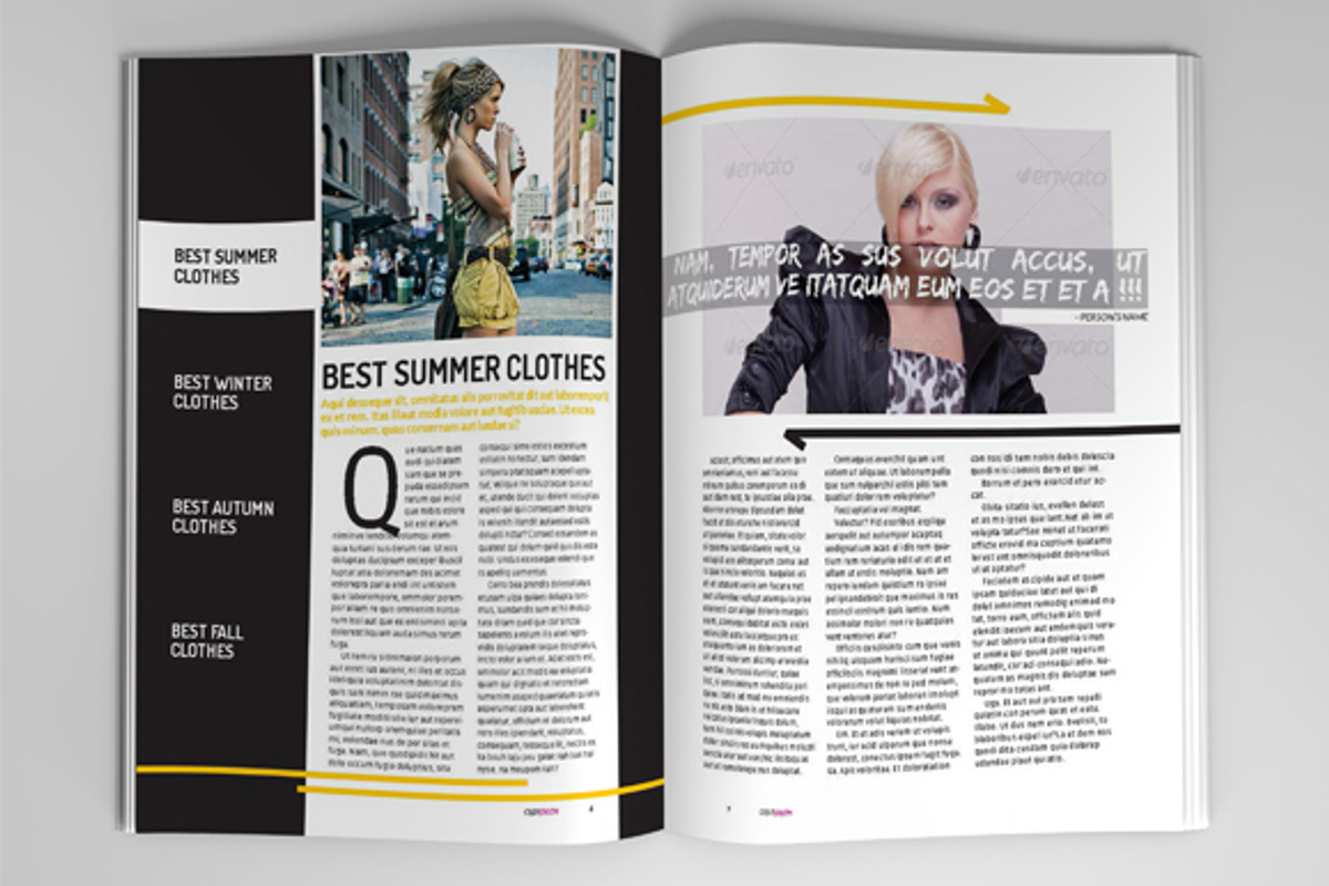 Creative Magazine Template, a Magazine Template by GreenDesign (Photo 4 of 5)