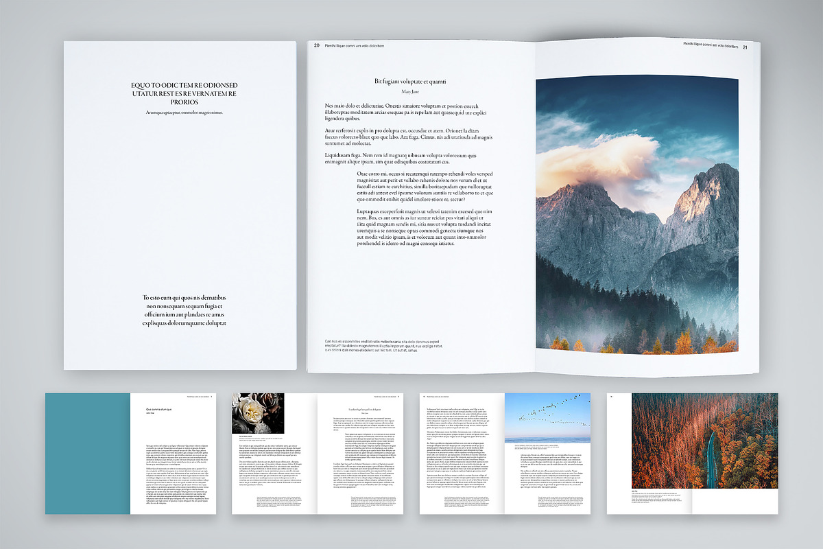Calm Nature Magazine Template