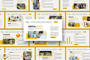 Mental Health - PowerPoint Template, a Presentation Template by Iqsiart Studio