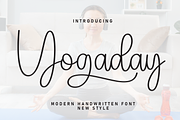 Yogaday | Script Font, a Handwritten Font by Scratchones (Thumbnail 1 of 9)
