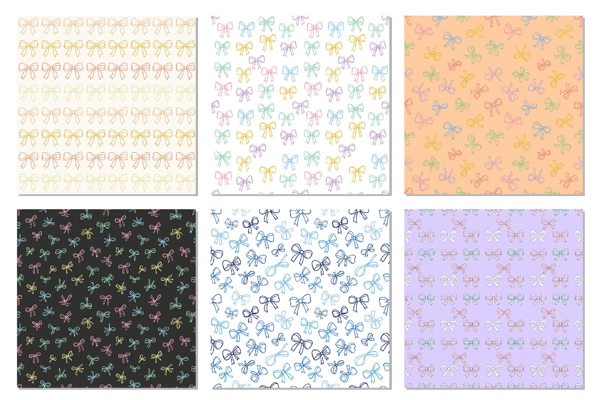 Coquette Bow Seamless Pattern Bundle, a Pattern Graphic by Dream Creation (Photo 3 of 6)
