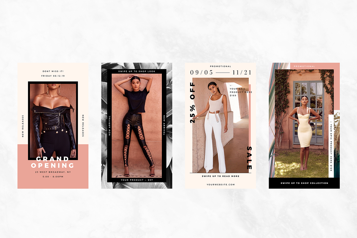 Fashion Promo IG Stories Pack, a Social Media Template by Providence Studio (Photo 4 of 7)