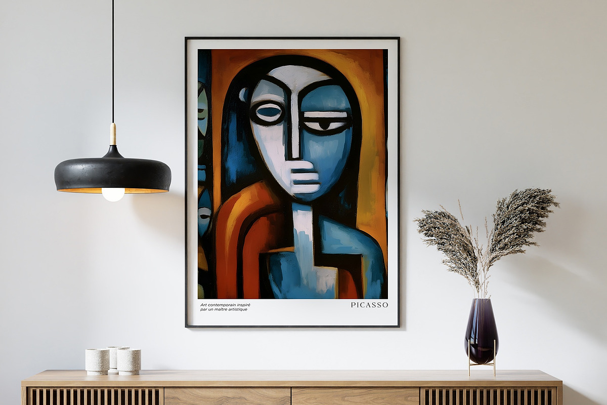 Art Print Poster Inspired by Picasso, a Decorative Illustration by Vibrand Studio (Photo 10 of 14)