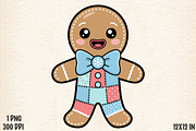 Christmas Gingerbread Man Patchwork, an Illustration by Designworld (Thumbnail 1 of 5)