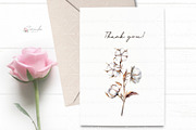 Cotton Watercolor Clipart, an Object Illustration by CaraulanStore (Thumbnail 5 of 17)