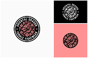 Asian Dragon Snake Flower Label Logo, a Branding & Logo Template by Enola99d (Thumbnail 2 of 2)